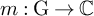 m colon normal upper G right arrow double struck upper C