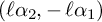 left parenthesis script l alpha 2 comma minus script l alpha 1 right parenthesis