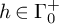 h element of normal upper Gamma 0 Superscript plus