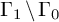 normal upper Gamma 1 minus normal upper Gamma 0