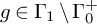 g element of normal upper Gamma 1 minus normal upper Gamma 0 Superscript plus