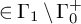 element of normal upper Gamma 1 minus normal upper Gamma 0 Superscript plus