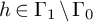 h element of normal upper Gamma 1 minus normal upper Gamma 0