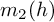 m 2 left parenthesis h right parenthesis