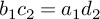 b 1 c 2 equals a 1 d 2
