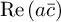 re left parenthesis a c overbar right parenthesis