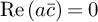 re left parenthesis a c overbar right parenthesis equals 0