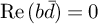 re left parenthesis b d overbar right parenthesis equals 0