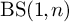 upper B upper S left parenthesis 1 comma n right parenthesis