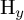 normal upper H Subscript y