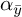 alpha Subscript y overbar