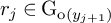 r Subscript j Baseline element of normal upper G Subscript normal o left parenthesis y Sub Subscript j plus 1 Subscript right parenthesis