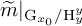 m overtilde vertical bar Subscript normal upper G Sub Subscript x 0 Subscript divided by normal upper H Sub Subscript y Sub Superscript y Baseline