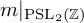 m vertical bar Subscript upper P upper S upper L 2 left parenthesis double struck upper Z right parenthesis Baseline