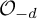 script upper O Subscript negative d
