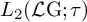 upper L 2 left parenthesis script upper L normal upper G semicolon tau right parenthesis