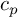 c Subscript p