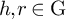 h comma r element of normal upper G