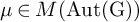 mu element of upper M left parenthesis upper A u t left parenthesis normal upper G right parenthesis right parenthesis