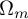 normal upper Omega Subscript m