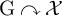 normal upper G clockwise top semicircle arrow script upper X