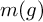 m left parenthesis g right parenthesis