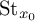 upper S t Subscript x 0