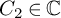 upper C 2 element of double struck upper C