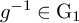 g Superscript negative 1 Baseline element of normal upper G 1