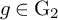 g element of normal upper G 2
