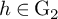 h element of normal upper G 2