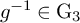 g Superscript negative 1 Baseline element of normal upper G 3