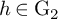 h element of normal upper G 2
