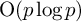 normal upper O left parenthesis p log p right parenthesis