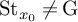 upper S t Subscript x 0 Baseline not equals normal upper G