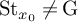 upper S t Subscript x 0 Baseline not equals normal upper G