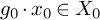 g 0 dot x 0 element of upper X 0