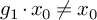 g 1 dot x 0 not equals x 0