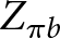 upper Z pi b