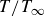 upper T divided by upper T Subscript normal infinity