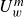 upper U Subscript w Superscript m