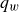 q Subscript w