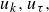 u Subscript k Baseline comma u Subscript tau Baseline comma