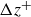normal upper Delta z Superscript plus