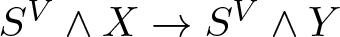 SV and upper X right arrow SV and upper Y