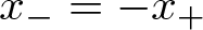 x minus equals minus x plus