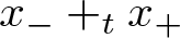 x minus plus tx plus