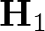 upper H 1