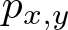 px comma y