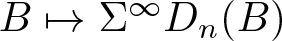 upper B right arrow from bar upper Sigma infinity Dn left parenthesis upper B right parenthesis